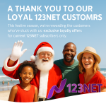 A Thank You to Our Loyal 123NET Customers